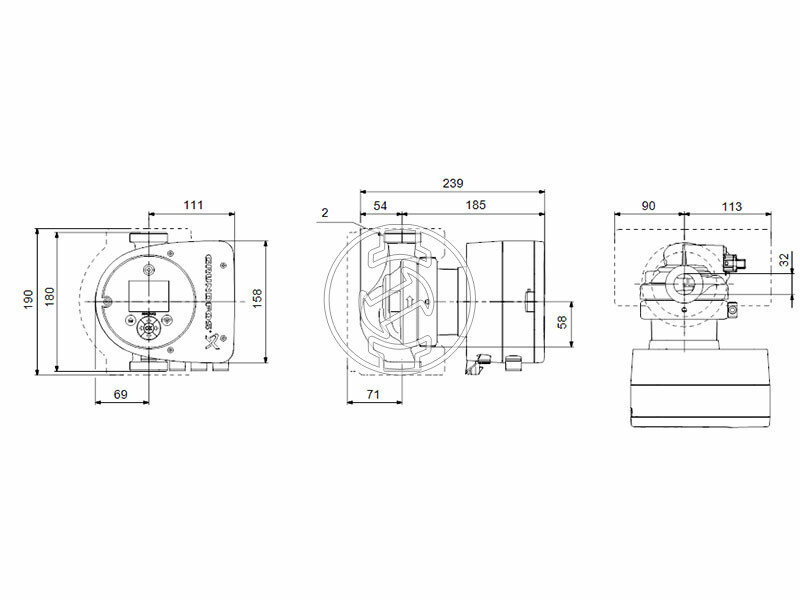 Grundfos MAGNA3 32-40 180 PN16 keringető szivattyú