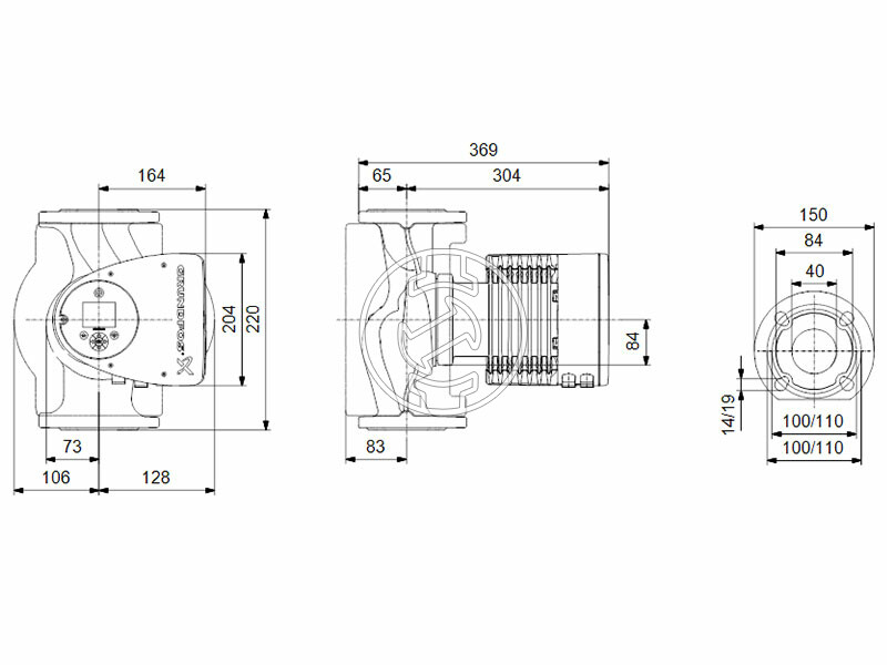 Grundfos MAGNA3 40-100 F 220 PN16 keringető szivattyú