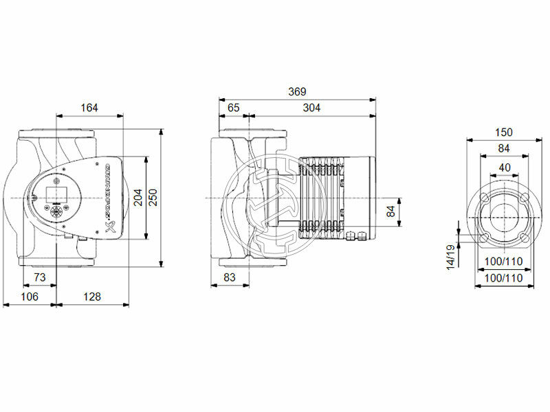 Grundfos MAGNA3 40-150 F N 250 PN6/10 keringető szivattyú