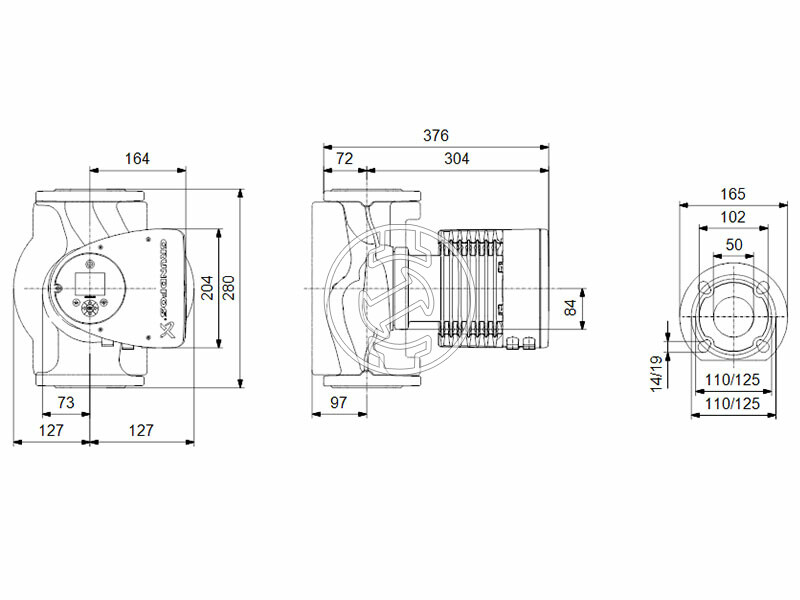 Grundfos MAGNA3 50-120 F 280 PN16 keringető szivattyú