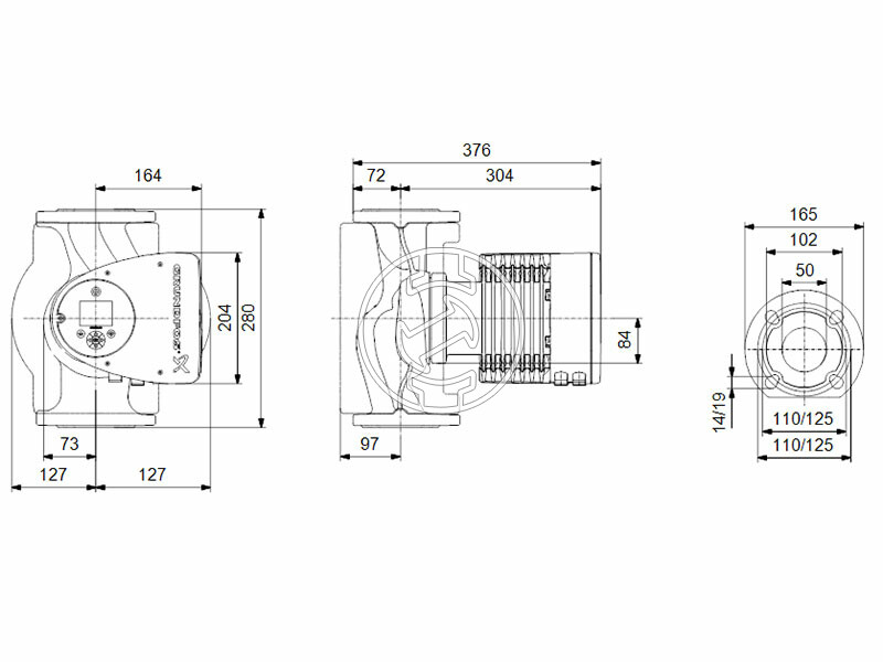 Grundfos MAGNA3 50-120 F 280 PN6/10 keringető szivattyú