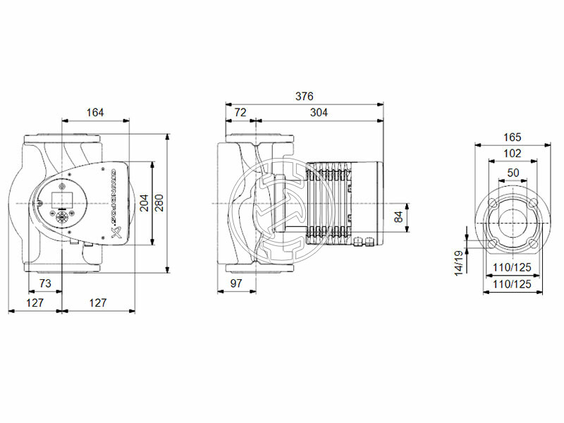 Grundfos MAGNA3 50-150 F 280 PN16 keringető szivattyú