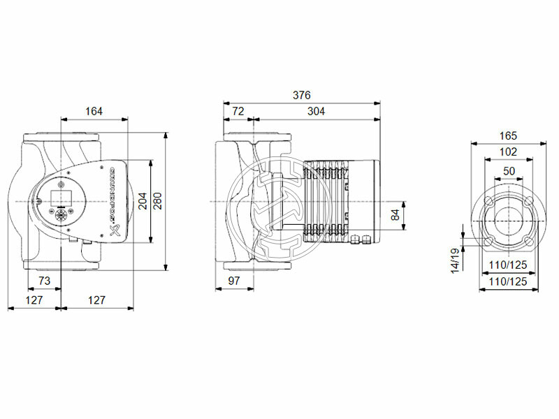 Grundfos MAGNA3 50-150 F 280 PN6/10 keringető szivattyú