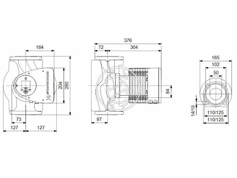 Grundfos MAGNA3 50-150 F N 280 PN6/10 keringető szivattyú