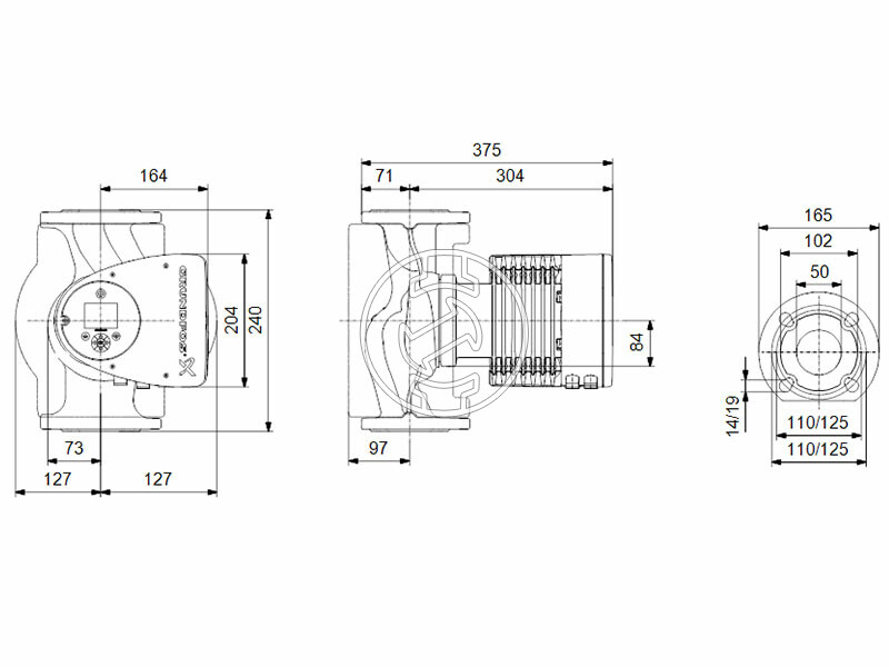 Grundfos MAGNA3 50-40 F 240 PN16 keringető szivattyú