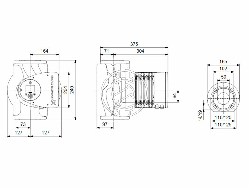 Grundfos MAGNA3 50-60 F 240 PN6/10 keringető szivattyú