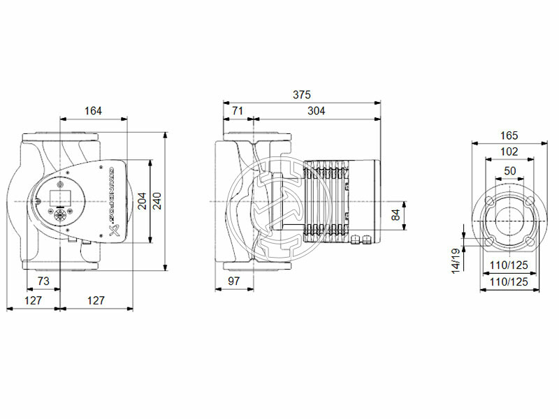 Grundfos MAGNA3 50-60 F N 240 PN6/10 keringető szivattyú