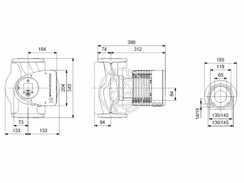 Grundfos MAGNA3 65-120 F 340 PN6/10 keringető szivattyú