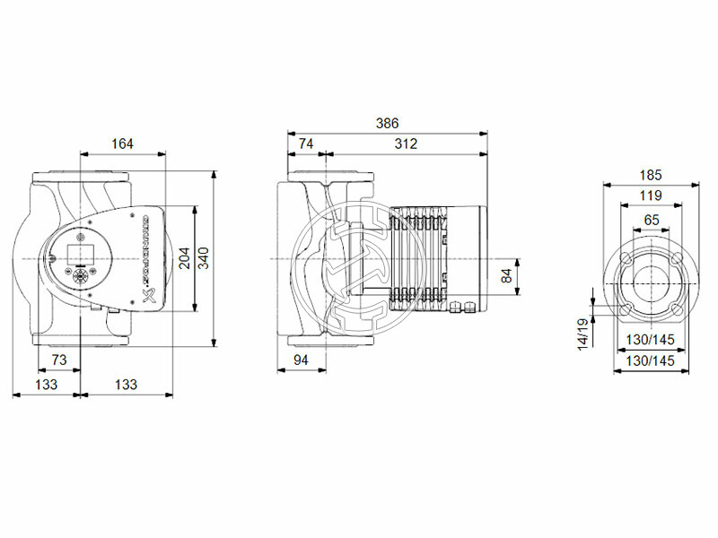 Grundfos MAGNA3 65-120 F N 340 PN6/10 keringető szivattyú