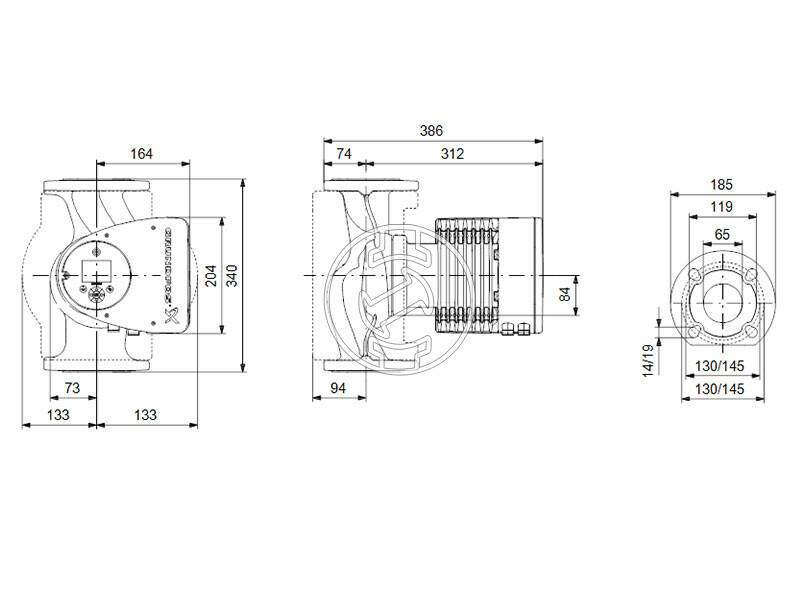 Grundfos MAGNA3 65-150 F 340 keringető szivattyú