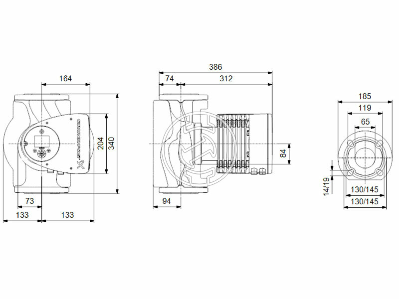 Grundfos MAGNA3 65-60 F N 340 PN6/10 keringető szivattyú