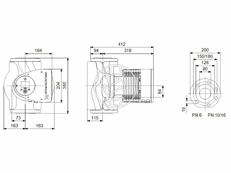 Grundfos MAGNA3 80-100 F 360 PN6 keringető szivattyú