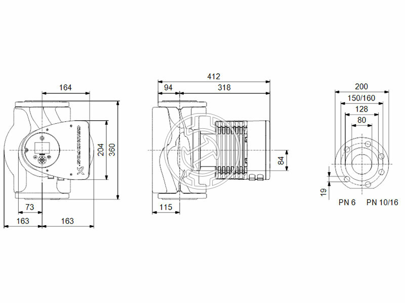 Grundfos MAGNA3 80-40 F 360 PN16 keringető szivattyú