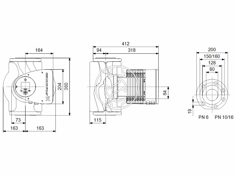 Grundfos MAGNA3 80-40 F 360 PN6 keringető szivattyú