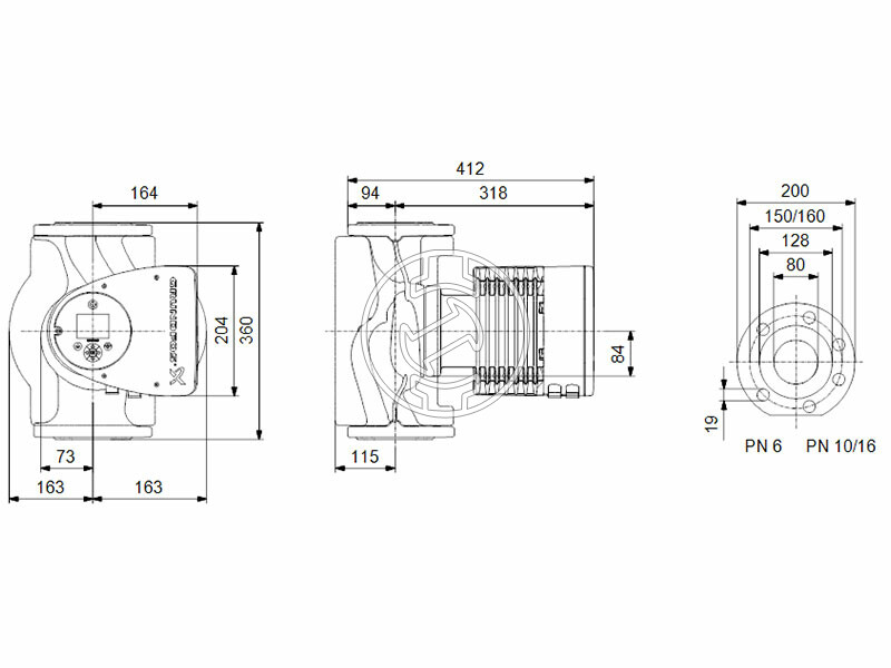 Grundfos MAGNA3 80-60 F 360 PN10 keringető szivattyú