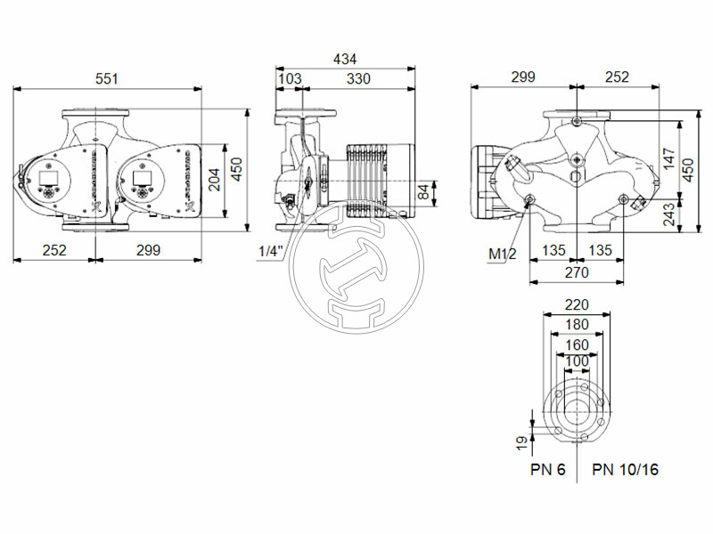 Grundfos MAGNA3 D 100-120 F 450 PN16 keringető szivattyú