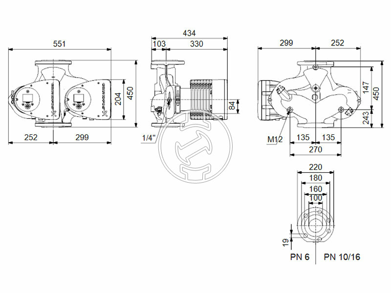 Grundfos MAGNA3 D 100-80 F 450 PN10 keringető szivattyú