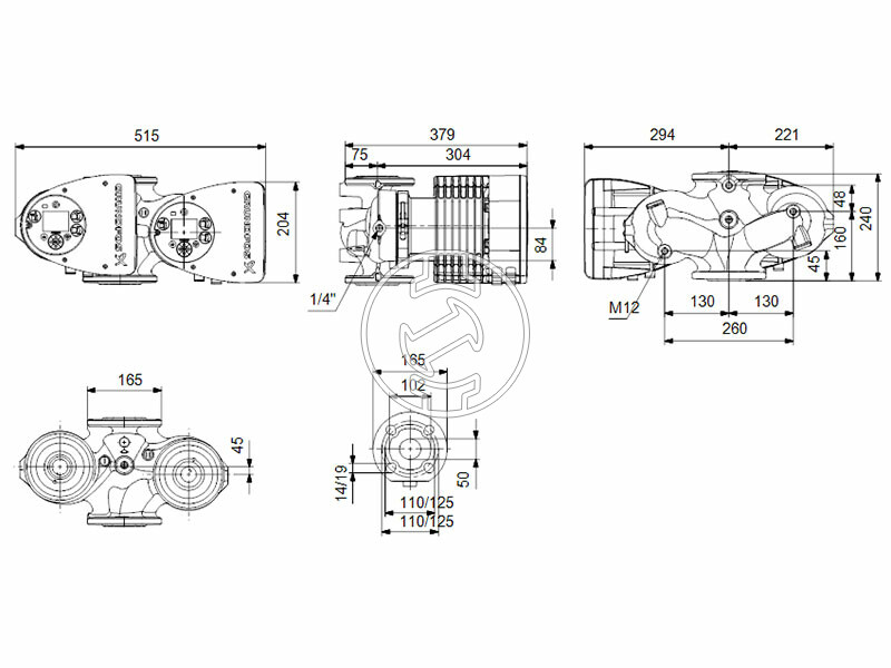 Grundfos MAGNA3 D 50-40 F 240 PN6/10 keringető szivattyú