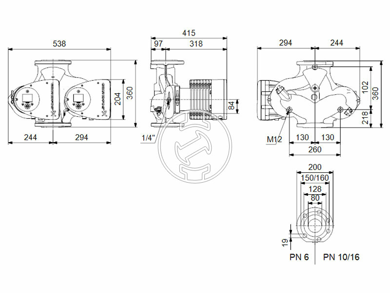 Grundfos MAGNA3 D 80-80 F 360 PN16 keringető szivattyú