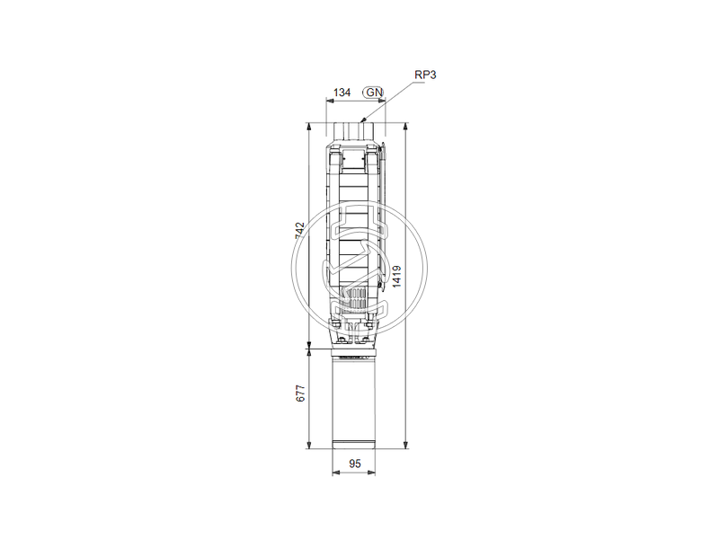 Grundfos SP 30-5 csőbúvárszivattyú