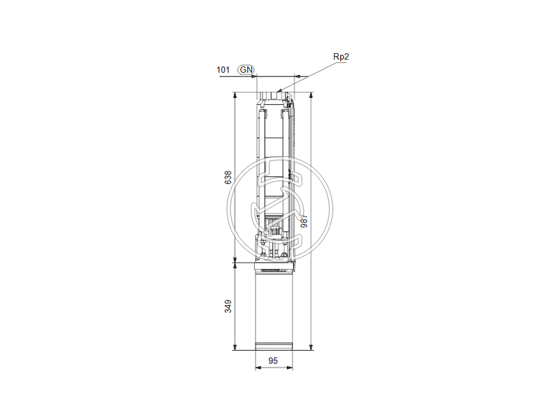 Grundfos SP 9-8 mélykúti szivattyú