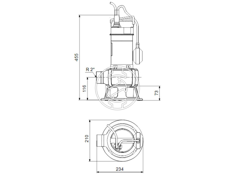 Grundfos Unilift AP35B.50.08.A1.V búvárszivattyú szennyezett vízre