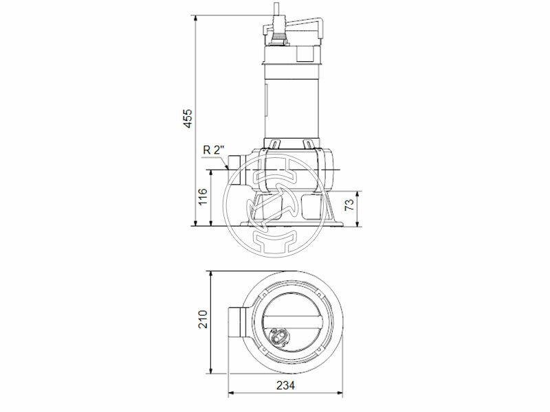 Grundfos Unilift AP50B.50.15.3.V búvárszivattyú szennyezett vízre