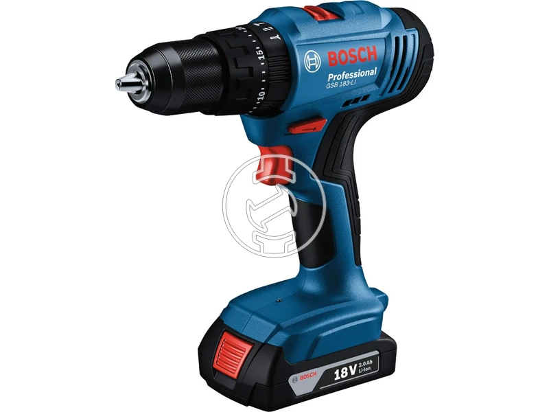 Bosch GSB 183-LI akkus ütvefúró-csavarozó 2 x GBA 18V 2.0Ah + GAL 18V-20