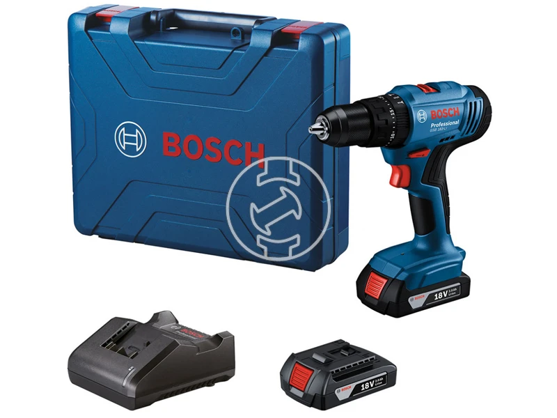 Bosch GSB 183-LI akkus ütvefúró-csavarozó 2 x GBA 18V 2.0Ah + GAL 18V-20