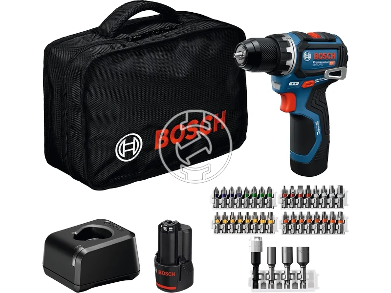 Kép: GSR 12V-32 Akkus furocsavarozo 2x20Ah akkuval GAL 12V-20 toltovel 36db-os tartozekszettel hordtaskaban.webp