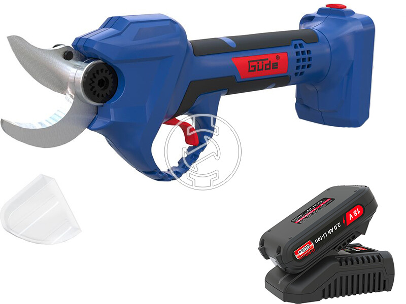 Güde ASC 18-0 akkus metszőolló + LGAP 18-3020 akkumulátor és töltő szett