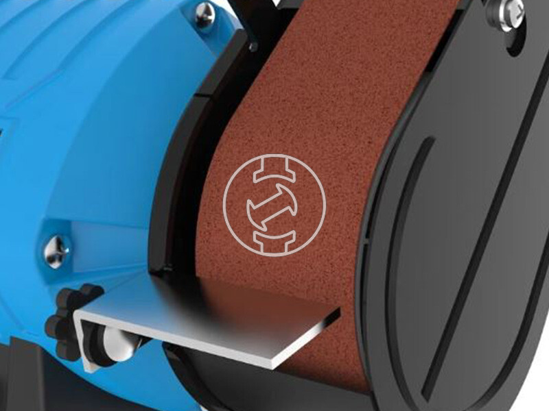 Güde GNS 150-25 elektromos asztali köszörű szalagcsiszolóval