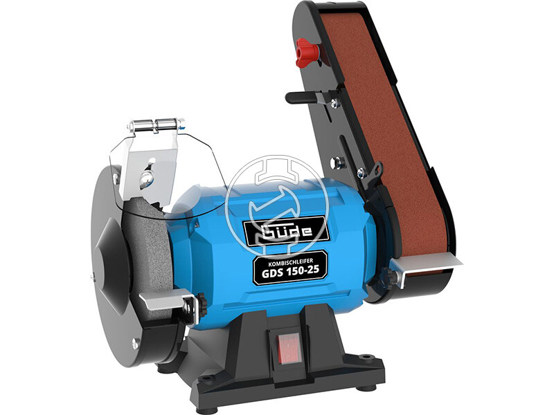 Güde GNS 150-25 elektromos asztali köszörű szalagcsiszolóval
