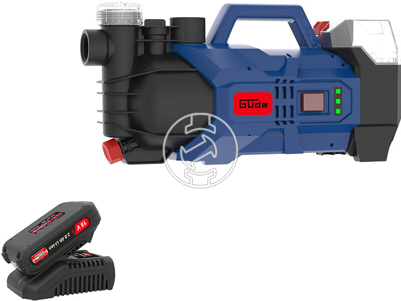 Güde GP 18-0 akkus vízszivattyú + LGAP 18-3020 akkumulátor és töltő szett