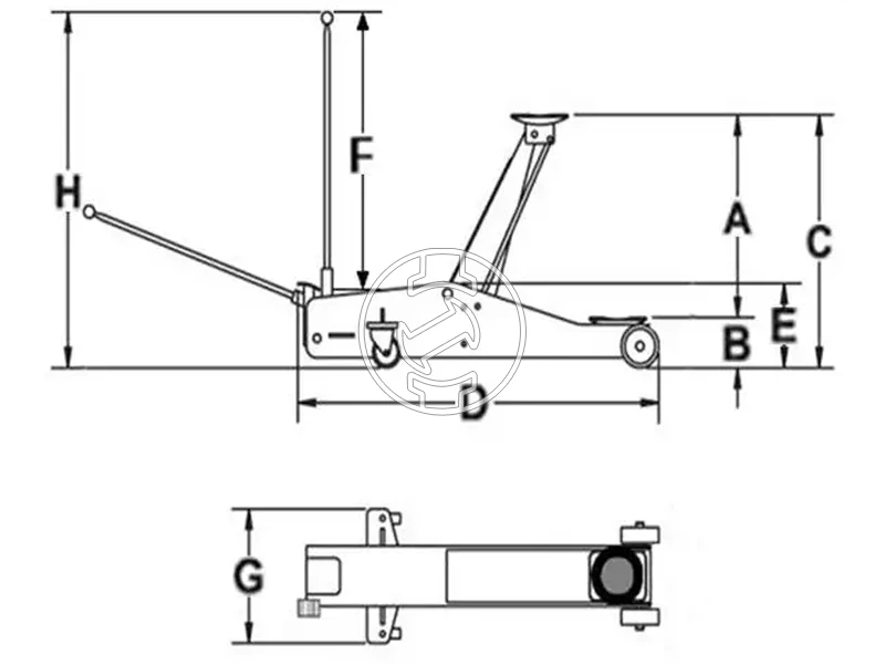 Güde GRH 3/470 hidraulikus krokodil emelő 3000 kg | 130-465 mm