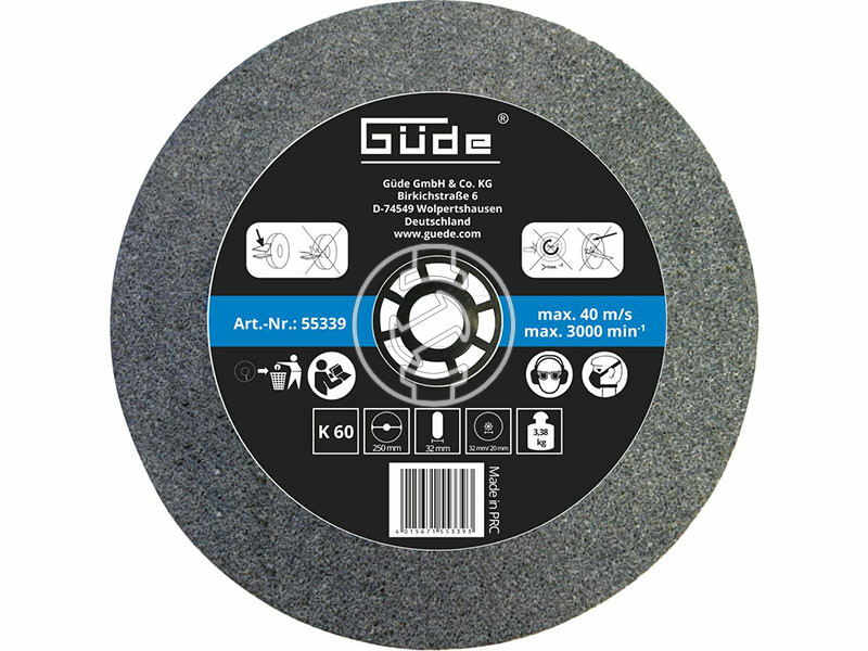 Güde köszörűkorong kettősköszörűre 250x32x32 mm K60