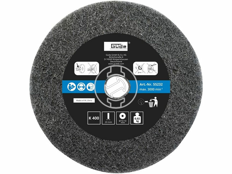 Güde köszörűkorong kettősköszörűre 75x10x20 mm K120/400