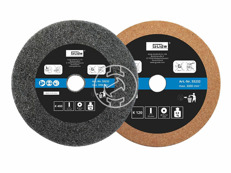 Güde köszörűkorong kettősköszörűre 75x10x20 mm K120/400