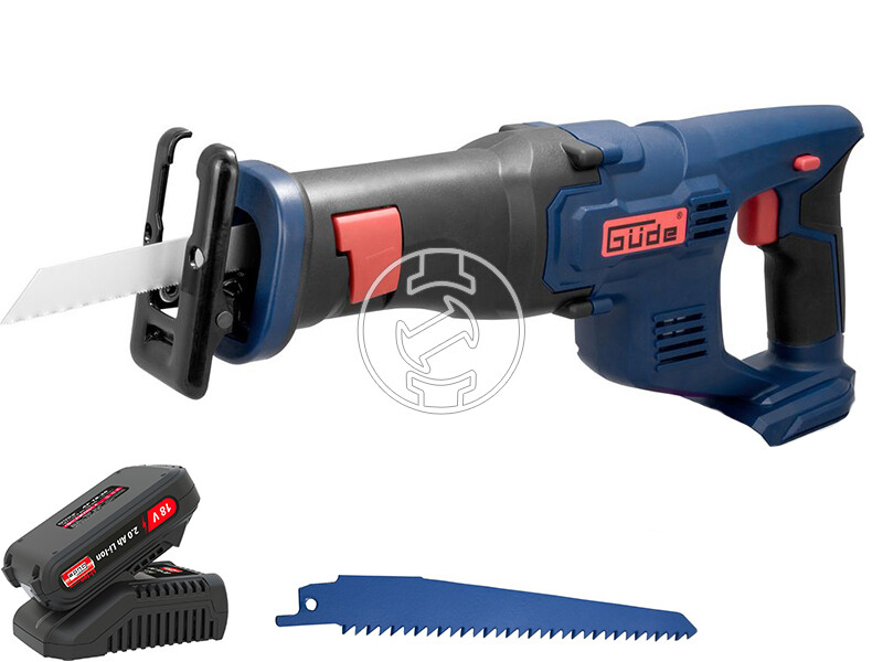 Güde Li-Ion 18-0 akkus orrfűrész + LGAP 18-3020 akkumulátor és töltő szett