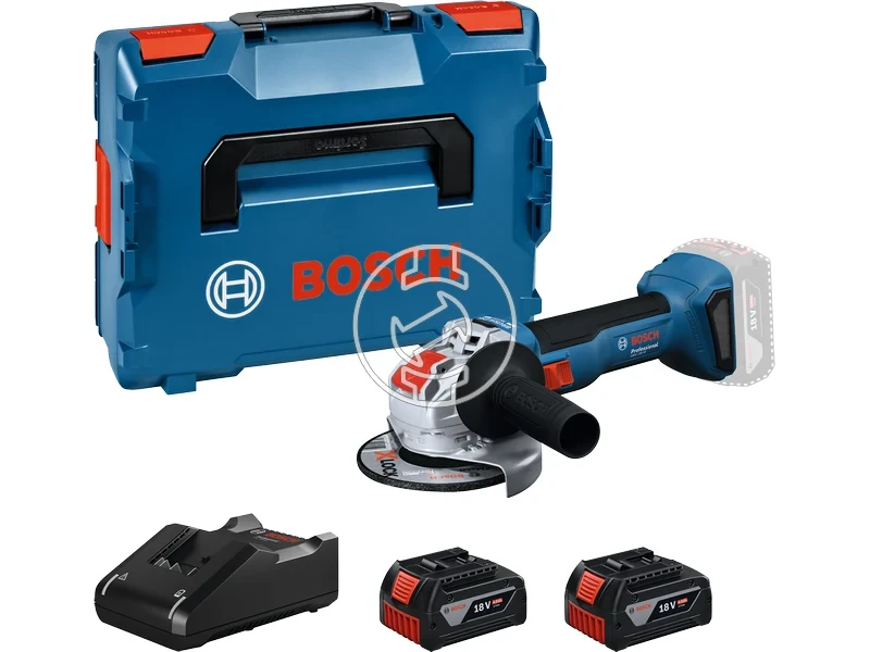 Kép: GWX 18V-8 Akkus sarokcsiszolo X-LOCK 2x40Ah akkuval GAL 1840 toltovel L-Boxx-ban.webp