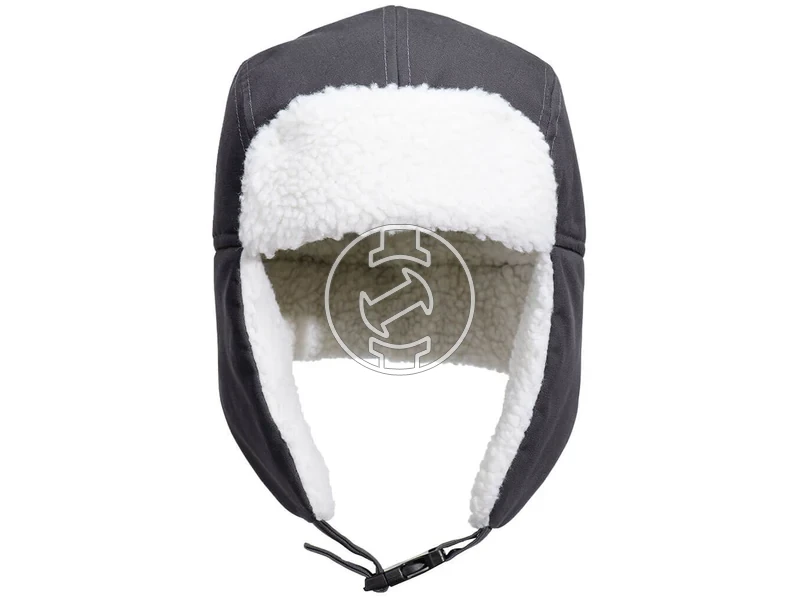 Kép: HA33 - Sherpa belelt Trapper sapka - metal grey.webp