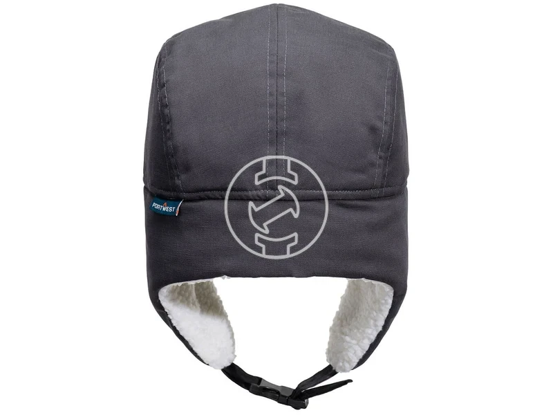 Kép: HA33 - Sherpa belelt Trapper sapka - metal grey.webp