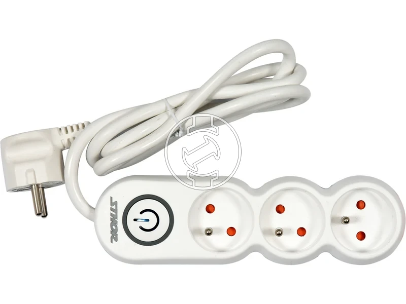 Kép: Halozati eloszto 3 aljzat vedoerintkezos 15 m kabel.webp