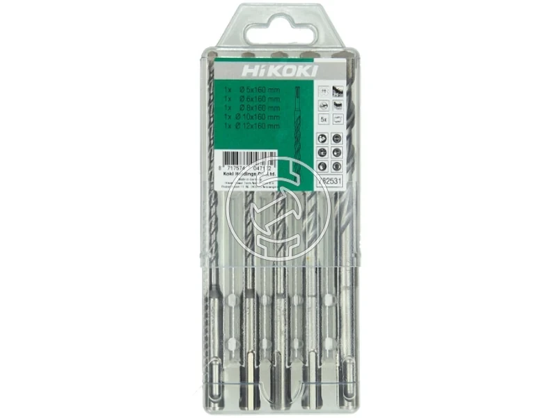 Kép: Hammer drill bit set SDS-Plus 5 pieces 5681012 x 160 mm_1.webp