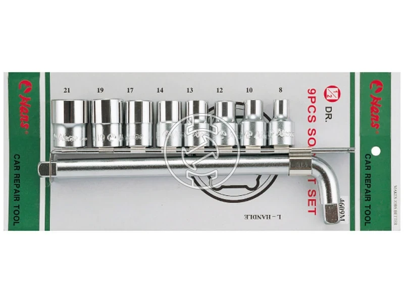 Kép: HANS 12 dugokulcs keszlet 9r. 8-21mm L hajtoszar 4609M_0.webp