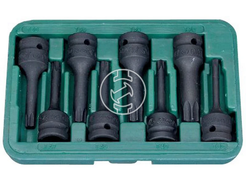 Kép: HANS 12col gepi TORX dugokulcsfej keszlet 8r. TX30-TX70 846014-8_0.webp