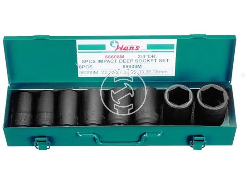 Kép: HANS 34 gepi hosszu dugokulcsfej keszlet 8r. 22-38x90mm 86608M_0.webp