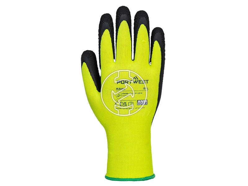 Hi-Vis Grip Glove - Latex