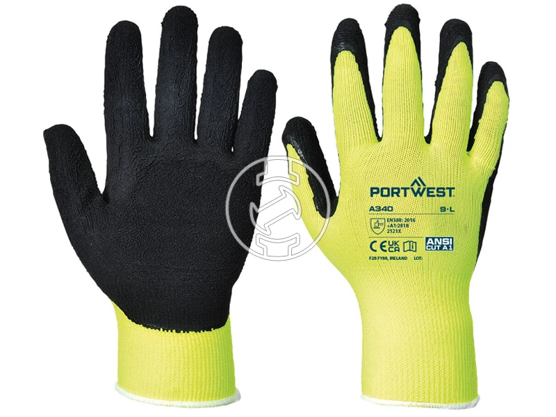 Hi-Vis Grip Glove - Latex