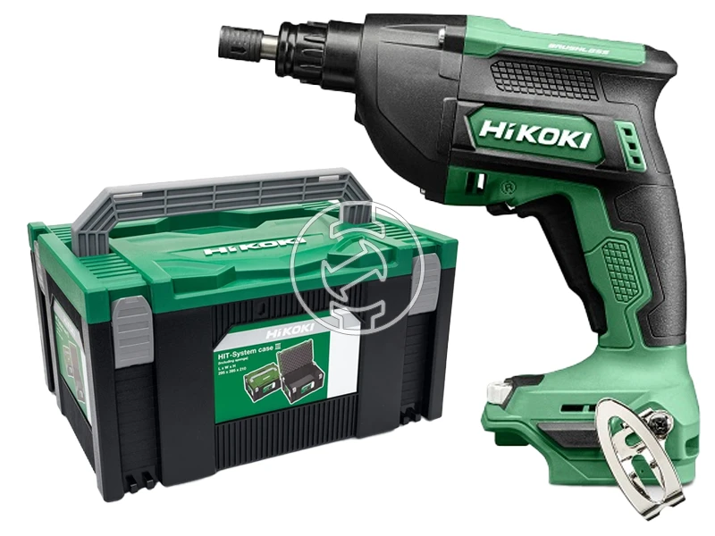 HiKOKI W18DBW3Z akkus csavarbehajtó mélységütközővel 18 V | Szénkefementes | Akku és töltő nélkül | HSC kofferben